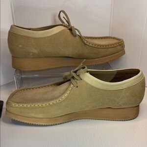 Vintage wallabees‎ Tan Suede Loafers with Moccasin Toe and Crepe Sole 11